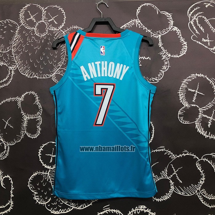 Maillot Oklahoma City Thunder Carmelo Anthony NO 7 Ville 2018-19 Bleu